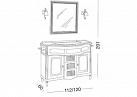Купить Комплект мебели для ванной комнаты LUIGI XVI Eurodesign LXI-01+LXI-10+LXI-03 (Bianco Satinato)