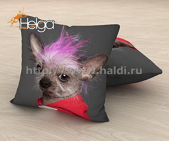 Купить Китайская собака арт.ТФП3202 (45х45-1шт)  фотоподушка (подушка Габардин ТФП)