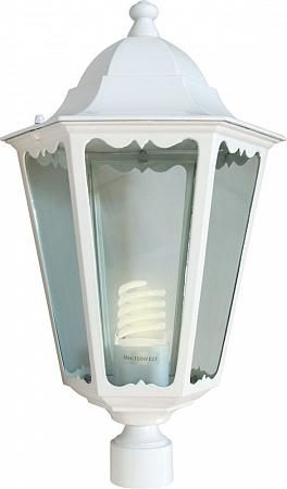 Купить Светильник садово-парковый Feron 6103 шестигранный на столб 60W E27 230V, белый