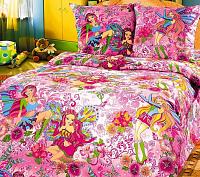 Купить Комплект постельного белья 1,5-спальный, бязь "Люкс", детская расцветка (Добрые феи)