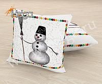 Купить Арт снеговик арт.ТФП5081 (45х45-1шт) фотоподушка (подушка Габардин ТФП)