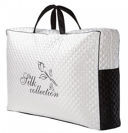Купить Одеяло Silk Premium натуральный шелк (80% сорт Малбери, 20% микроволокно) в чехле из тенселя, кружево, с декоративной стежкой и вышивкой "Primavelle", цвета: молочный, (упаковка - подарочная тканевая сумка) (125914002-Sl)