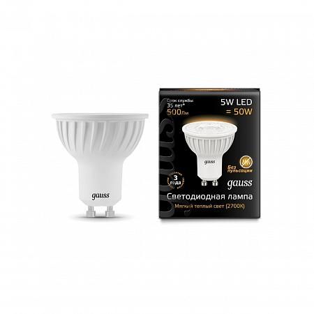 Купить Лампа cветодиодная GU10 5W 2700K полусфера матовая 101506105
