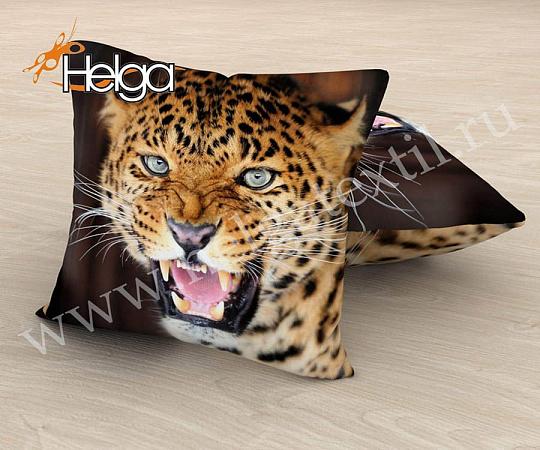 Купить Леопард арт.ТФП3437 v3 (45х45-1шт)  фотоподушка (подушка Габардин ТФП)