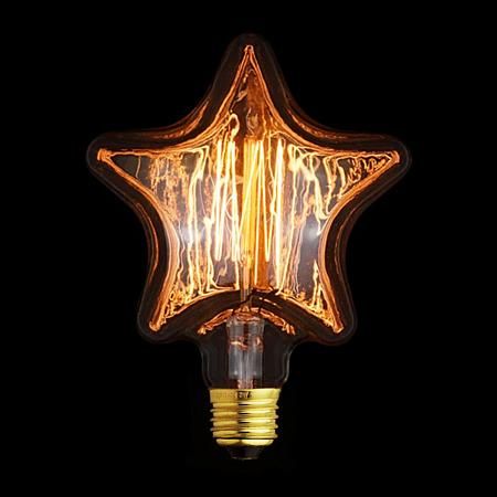 Купить Лампа накаливания E27 40W звезда прозрачная 2740-S