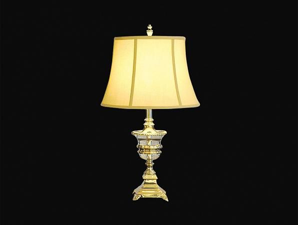 Купить Настольная лампа, NEWPORT 3601/T gold , Shade beige D32*Н56 см E27 1*60W