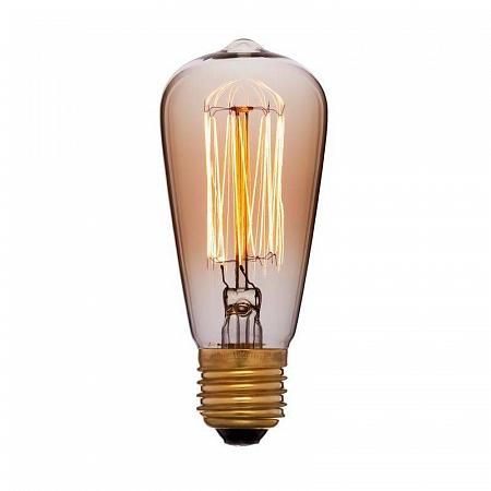 Купить Лампа накаливания E27 40W колба золотая 051-897