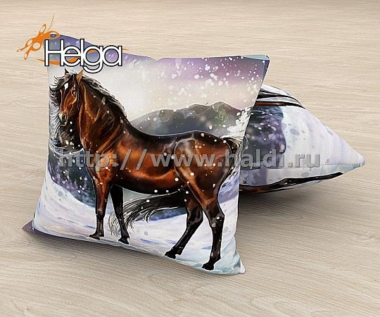 Купить Лошадь холст арт.ТФП2962 (45х45-1шт) фотоподушка (подушка Оксфорд ТФП)