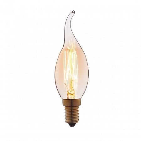 Купить Лампа накаливания E14 40W свеча на ветру прозрачная 3540-GL