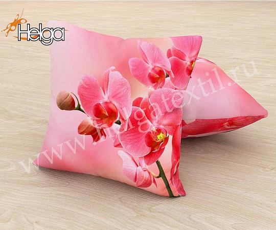 Купить Розовые орхидеи арт.ТФП1993 (45х45-1шт)  фотоподушка (подушка Габардин ТФП)