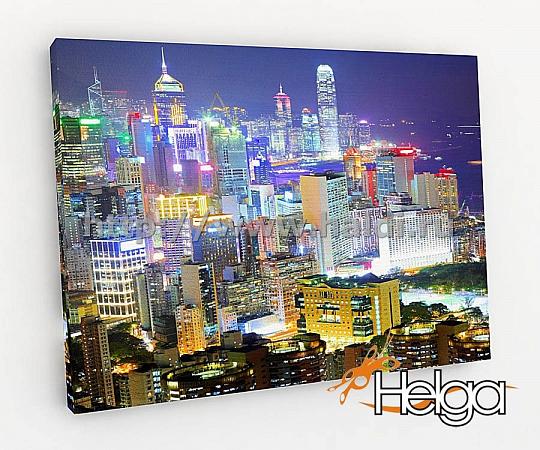 Купить Ночной Гонконг арт.ТФХ1996 v1 фотокартина (Размер R3 60х80 ТФХ)