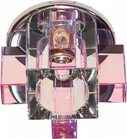 Купить Светильник встраиваемый Feron C1037P потолочный JCD G9 прозрачно-розовый