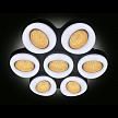 Купить Потолочный светодиодный светильник Ambrella light Orbital Crystal Sand FS1587/7 364W D880*800