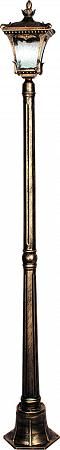 Купить Светильник садово-парковый Feron 4003S столб четырехгранный 60W E27 230V, черное золото