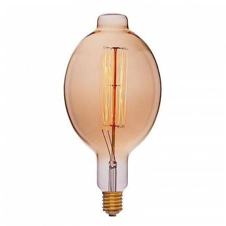 Купить Лампа накаливания E40 95W груша золотая 052-139