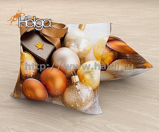 Купить Новогодние шары арт.ТФП2973 v7 (45х45-1шт) фотоподушка (подушка Сатен ТФП)