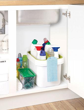 Купить Ведро со съемным контейнером для хранения clean&store™ серый