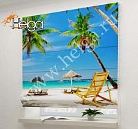 Купить Тропический пляж арт.ТФР2653 v2 римская фотоштора (Ализе 5v 140х160 ТФР)