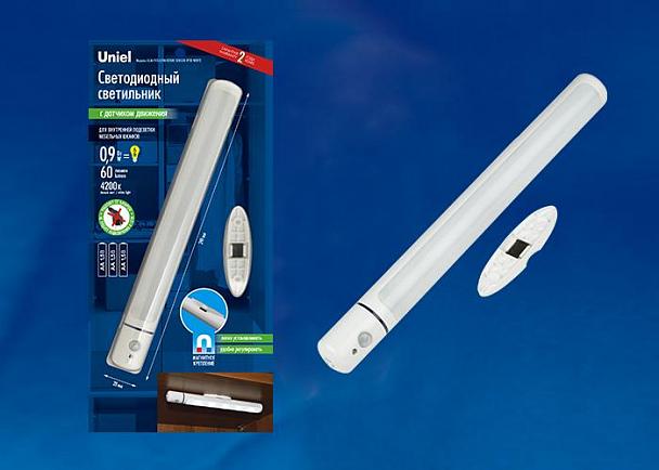 Купить Мебельный светодиодный светильник (UL-00003037) Uniel ULM-F43-0,9W/4200K Sensor IP20 White