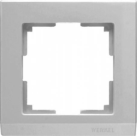 Купить Рамка Werkel Stark на 1 пост серебряный WL04-Frame-01 4690389063688