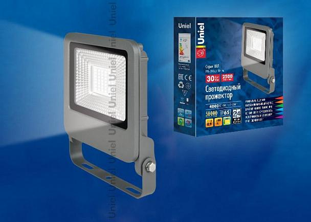 Купить Прожектор светодиодный (UL-00002068) Uniel 30W 4000K ULF-F17-30W/NW