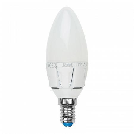 Купить Лампа светодиодная диммируемая (UL-00000690) E14 6W 3000K свеча матовая LED-C37-6W/WW/E14/FR/DIM