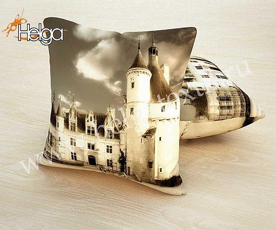 Купить Замок Шенонсо Франция арт.ТФП2207 (45х45-1шт)  фотоподушка (подушка Габардин ТФП)