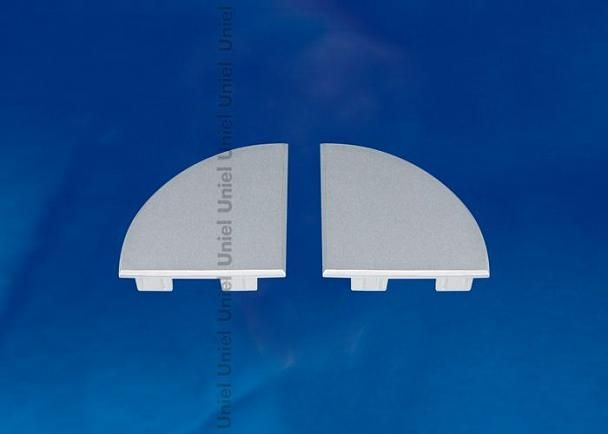 Купить Набор заглушек для алюминиевого профиля (4 шт.) Uniel UFE-N09 Silver