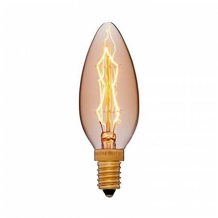 Купить Лампа накаливания E14 40W свеча золотая 052-085