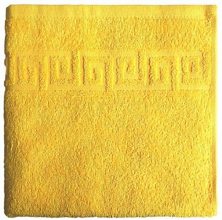 Купить Махровое гладкокрашенное полотенце 40*70 см, Желтый