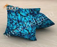 Купить Голубые бабочки арт.ТФП5205 (45х45-1шт)  фотоподушка (подушка Габардин ТФП)