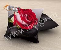 Купить Алая роза арт.ТФП4795 (45х45-1шт) фотоподушка (подушка Габардин ТФП)