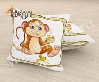 Купить Голубоглазая обезьянка арт.ТФП5086 (45х45-1шт) фотоподушка (подушка Габардин ТФП)