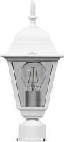 Купить Светильник садово-парковый Feron 4203 четырехгранный на столб 100W E27 230V, белый