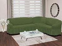 Купить Чехол на диван угловой правосторонний "BULSAN" 2+3 посадочных мест 60% полиэстер 40% хлопок