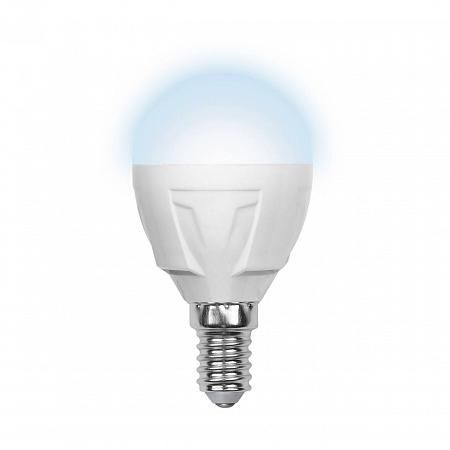 Купить Лампа светодиодная (09455) E14 6W 4500K шар матовый LED-G45-6W/NW/E14/FR/S