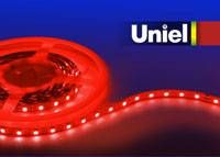 Купить Светодиодная лента Uniel (04815) 14,4W/m 60LED/m 5050SMD красный 5M ULS-5050-60LED/m-10mm-IP20-DC12V-14,4W/m-5M-RED