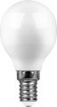 Купить Лампа светодиодная SAFFIT SBG4507 Шарик E14 7W 2700K