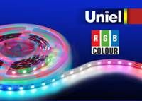 Купить Светодиодная лента Uniel (04819) 5M RGB 72W ULS-5050-60LED/m-10mm-IP20-DC12V-14,4W/m-5M-RGB