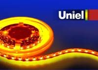 Купить Светодиодная лента Uniel (04938) 5M желтый 72W ULS-5050-60LED/m-10mm-IP33-DC12V-14,4W/m-5M-YELLOW