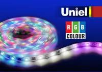 Купить Светодиодная лента Uniel (04878) 5M RGB 72W ULS-5050-60LED/m-10mm-IP65-DC12V-14,4W/m-5M-RGB