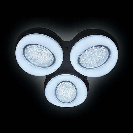Купить Потолочный светодиодный светильник Ambrella light Orbital Crystal Sand FS1583/3 WH 156W D585*555