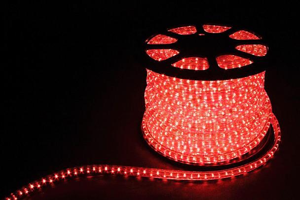 Купить Дюралайт светодиодный Feron LED-R2W 2-х жильный , красный 1,44Вт/м 36LED/м 100м 220V