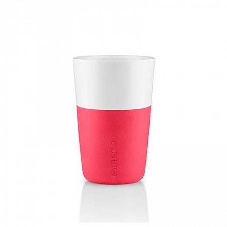 Купить Набор чашек latte 360 мл розовый/белый