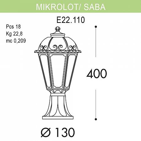 Купить Уличный светильник Fumagalli Mikrolot/Saba K22.110.000.BYF1R