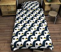 Купить Постельное белье 1,5-спальное Пингвины