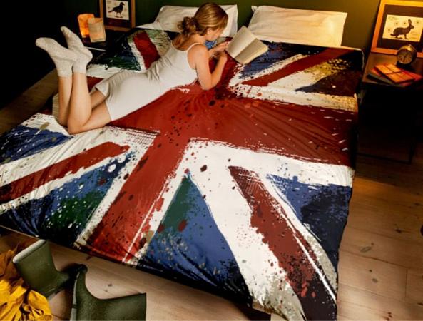 Купить Постельное белье ЕВРО МАКСИ  Британский флаг