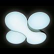 Купить Потолочный светодиодный светильник Ambrella light Orbital Granule FG1055/1 WH 52W D360*360