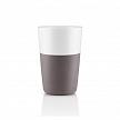 Купить Набор чашек latte 360 мл серый/белый