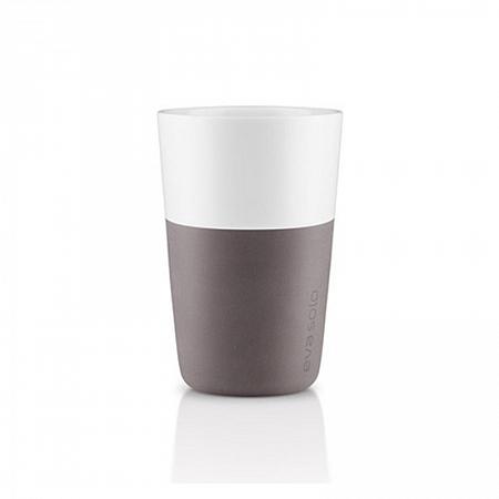 Купить Набор чашек latte 360 мл серый/белый